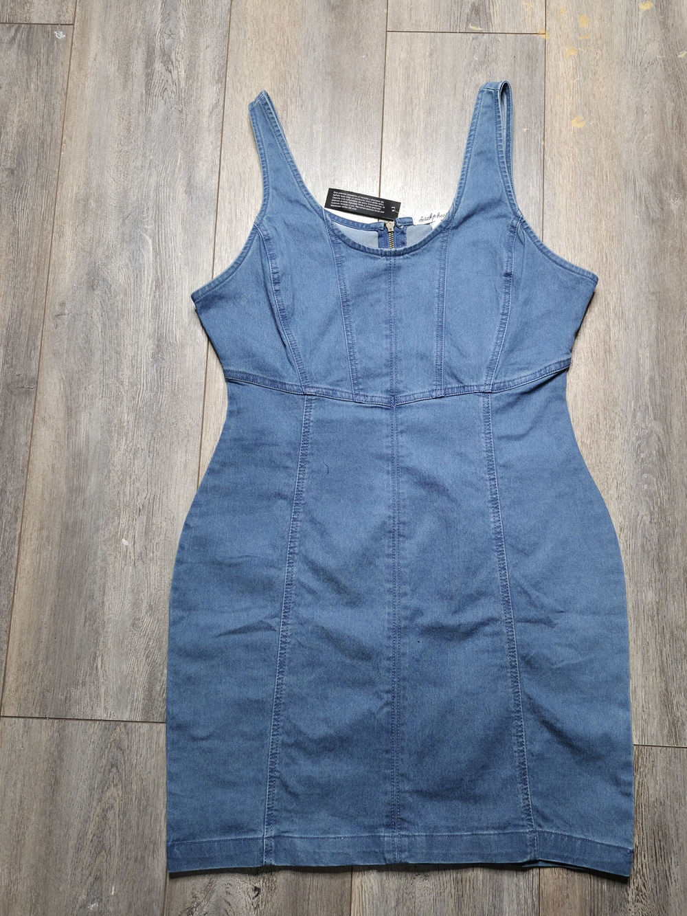 Derek Heart Blue Denim Mini Tank Dress